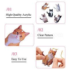 1 пакет больших подвесок из непрозрачного акрила с принтом&nbsp;OACR-TA0003-98