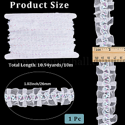 10 м полиэстеровая кружевная лента для отделки складками&nbsp;OCOR-CY0002-30A