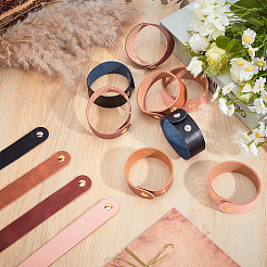 12 шт. 4 стильных регулируемых кожаных шнура-браслета&nbsp;BJEW-OC0001-26