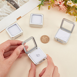 Пластиковые свободные коробки для демонстрации драгоценных камней с бриллиантами&nbsp;CON-WH0094-13A