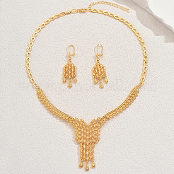 Элегантный комплект из литого сплава с полыми кисточками и ожерелья для невесты для женщин&nbsp;ME8909