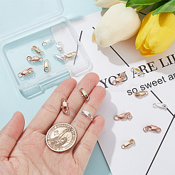 18 шт. 3-х цветные латунные карабины-клешни&nbsp;KK-PH0002-99