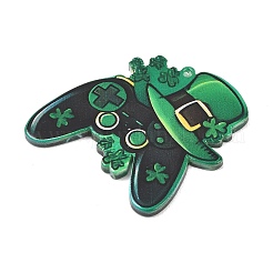 Непрозрачные акриловые подвески с принтом ко Дню Святого Патрика&nbsp;OACR-A045-05A