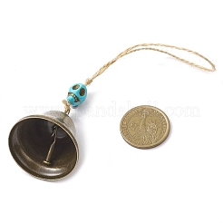 Железо колокол подвесные украшения&nbsp;HJEW-JM02173