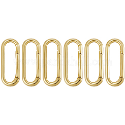 6 шт. латунные пружинные кольца-затворы&nbsp;KK-SC0006-35
