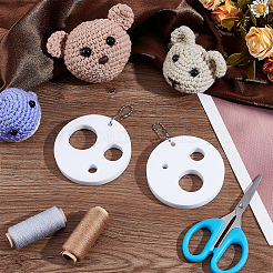 Акриловые безопасные инструменты для измерения размера глаз&nbsp;AJEW-BC0008-29B