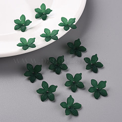 Матовые акриловые колпачки из бисера MACR-S371-05A-735