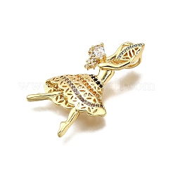 Стойки обшивки латунь микро проложить Циркон подвеску&nbsp;KK-D343-14G-C