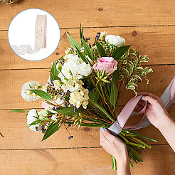 20 ярд ленты горячего тиснения со звездами из полиэстера и шифона&nbsp;AJEW-WH0518-71B