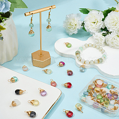 50шт прозрачные стеклянные подвески&nbsp;FIND-SP0004-02