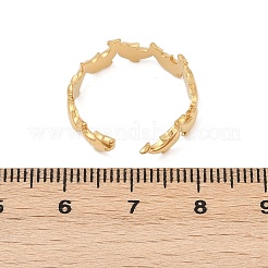 Регулируемые открытые манжеты из нержавеющей стали 304 для женщин&nbsp;LS-RJEW-Z089-04G-01