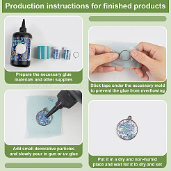 30 шт. подвески из нержавеющей стали&nbsp;STAS-FG0001-08