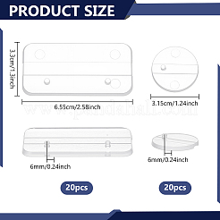 40 шт. 2 стильных акриловых подставки для демонстрации фигурок&nbsp;ODIS-FG0002-09