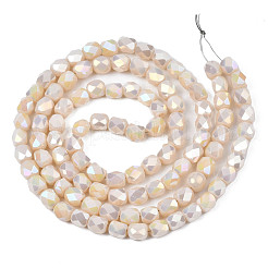 Стеклянные бусины с гальваническим покрытием &nbsp;EGLA-N002-13-A11