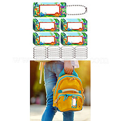 Прямоугольные украшения из ПВХ&nbsp;HJEW-WH0080-002