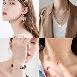 48 шт. 8 стильных латунных соединителя&nbsp;KKC-SC0001-02