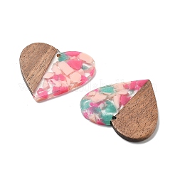 Подвески из смолы и ореха&nbsp;LS-FIND-R051-09B