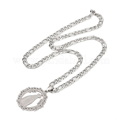 Кольцо с подвеской Девы Марии 201 из нержавеющей стали для мужчин и женщин&nbsp;LS-NJEW-K283-23P