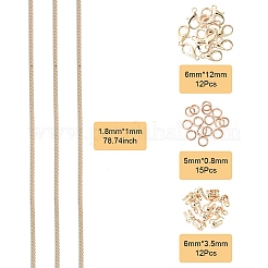 Наборы для изготовления латунных удлинителей/концевых цепей своими руками&nbsp;DIY-FS0005-61RG