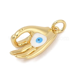 Латунь эмаль подвески&nbsp;KK-U058-44G