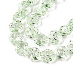 Прозрачные стеклянные бусины гальваническим пряди&nbsp;EGLA-T021-12D