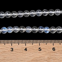 Бусины из натурального радужного лунного камня&nbsp;G-P602-4mm-01B