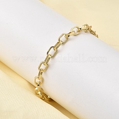Латунные цепочки браслет для женщин&nbsp;BJEW-A065-05G