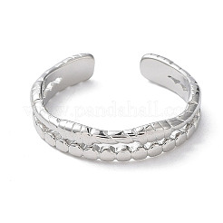 Кольца-манжеты с двойной линией открытого типа из нержавеющей стали марки 304&nbsp;RJEW-D006-06P