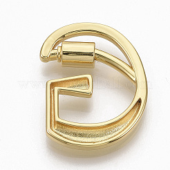 Латунные брелоки с карабином&nbsp;LS-KK-T046-001G-G-NF