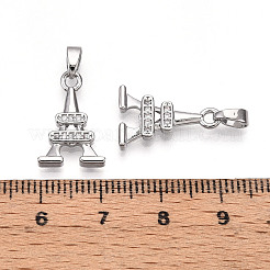 Латунные микро проложить кубического циркония подвески&nbsp;KK-T070-89P