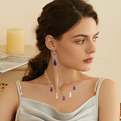 16 шт. Натуральные аметистовые бусины&nbsp;G-FH0002-47A