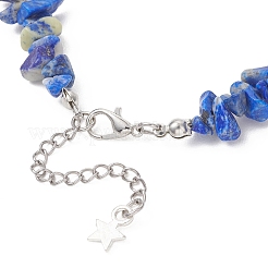 Браслеты из фарфоровых бусин ручной работы с натуральным окрашенным лазуритом и цветочным принтом для женщин&nbsp;BJEW-JB12968