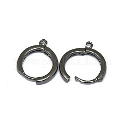 Латунные серьги-обручи&nbsp;PALLOY-F249-19B