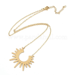 304 нержавеющая сталь подвески ожерелья&nbsp;NJEW-K266-03D-G