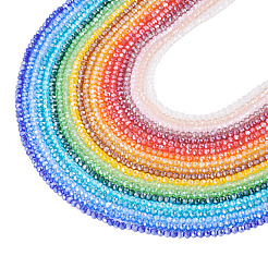 20 нить 20 цвета гальванические стеклянные бусины нити&nbsp;EGLA-TA0013-11