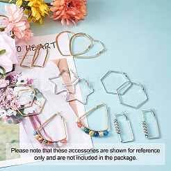 Серьги железным обручем&nbsp;EJEW-TA0010-07