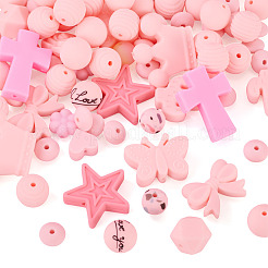 92 шт. прозрачные силиконовые фокусные бусины&nbsp;SIL-TA0002-84