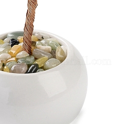 Елочные украшения из натуральной желтой кварцевой крошки&nbsp;DJEW-M012-01A