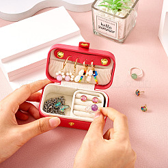 1 шт. шкатулка для украшений из искусственной кожи&nbsp;LBOX-TA0001-01D