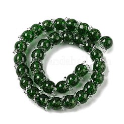 Нити золотых песочных бусин лэмпворк&nbsp;LAMP-P069-02A-09