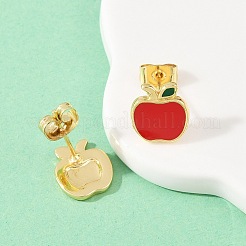 Серьги-гвоздики из латуни&nbsp;EJEW-B154-06G-02