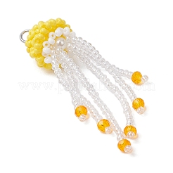 Подвески из стеклянных бусин в виде медуз&nbsp;PALLOY-MZ00660-01