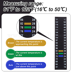 12шт прямоугольный самоклеящийся термометр для домашних животных&nbsp;AJEW-DR0002-33