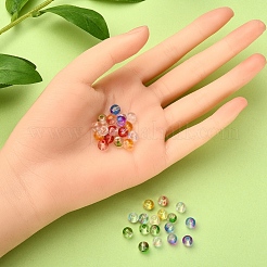 360шт 8 цвета прозрачные окрашенные распылением стеклянные бусины нити&nbsp;GLAA-YW0001-48