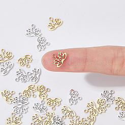 40 шт. 2-х цветные подвески из нержавеющей стали 304&nbsp;STAS-DC0014-34