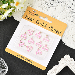 10шт латунные эмалированные подвески&nbsp;KK-BBC0022-57