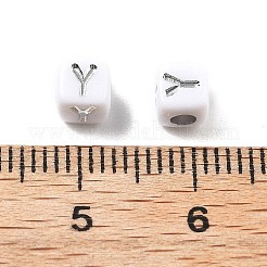 Непрозрачные акриловые бусины&nbsp;OACR-D282-06Y