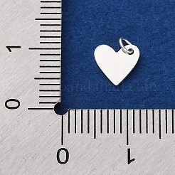 925 стерлингового серебра подвески сердца&nbsp;STER-G045-01S-01