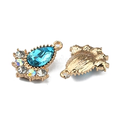 Стеклянные стразы подвески&nbsp;FIND-TAC0017-07LG-02