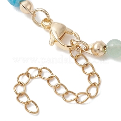 Ожерелья из натуральных аквамаринов&nbsp;NJEW-JN05868-01